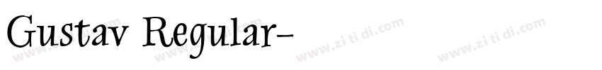 Gustav Regular字体转换